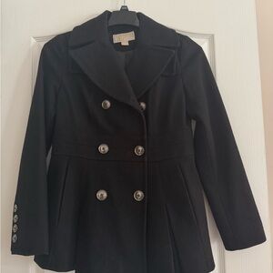 Michael Kors Black Double-Breasted Women's Coat